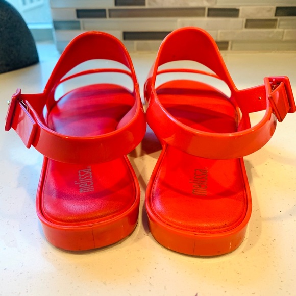Melissa Classy Red Jelly Flat Sandals EU 38 - Picture 4 of 9